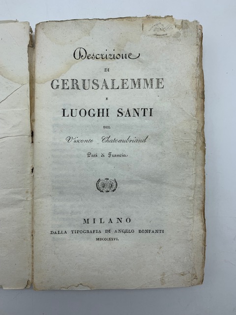 Descrizione di Gerusalemme e luoghi santi